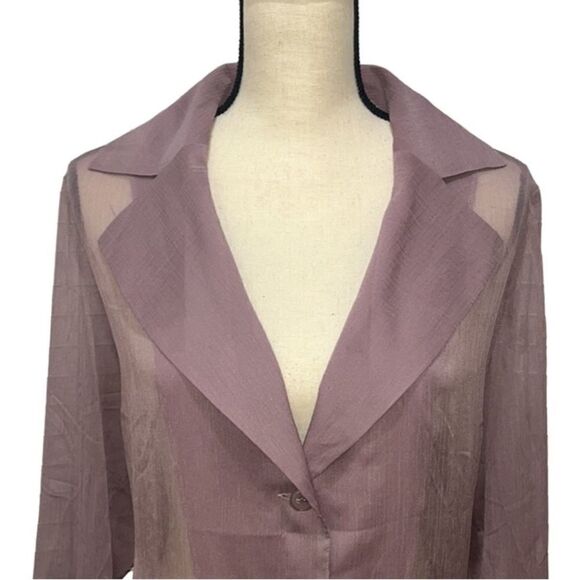 FTF Sheer Button-Down Shirt - Picture 8 of 13